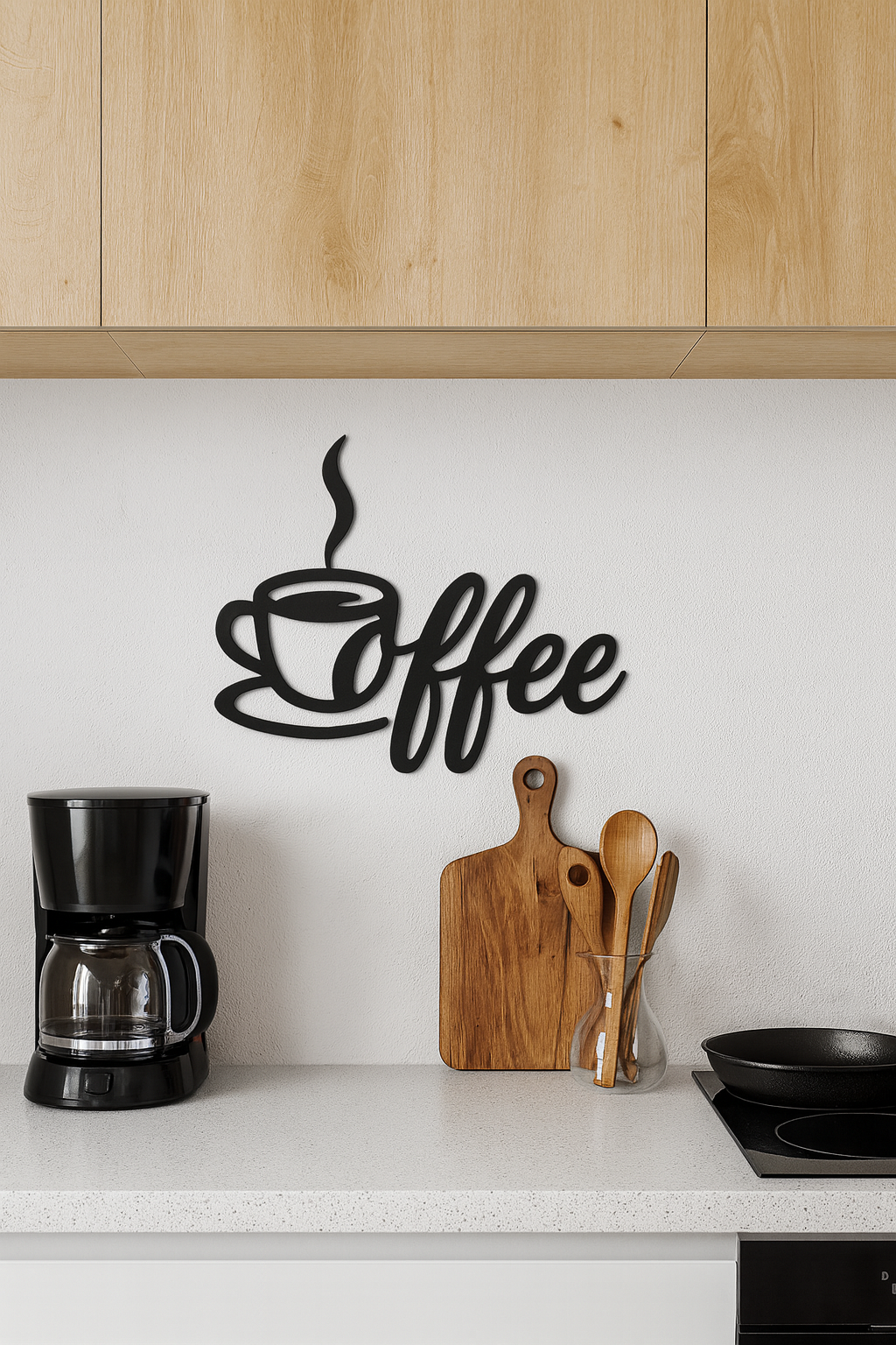 Coffeesigns - Wanddeko aus Metall mit Coffeemotiv