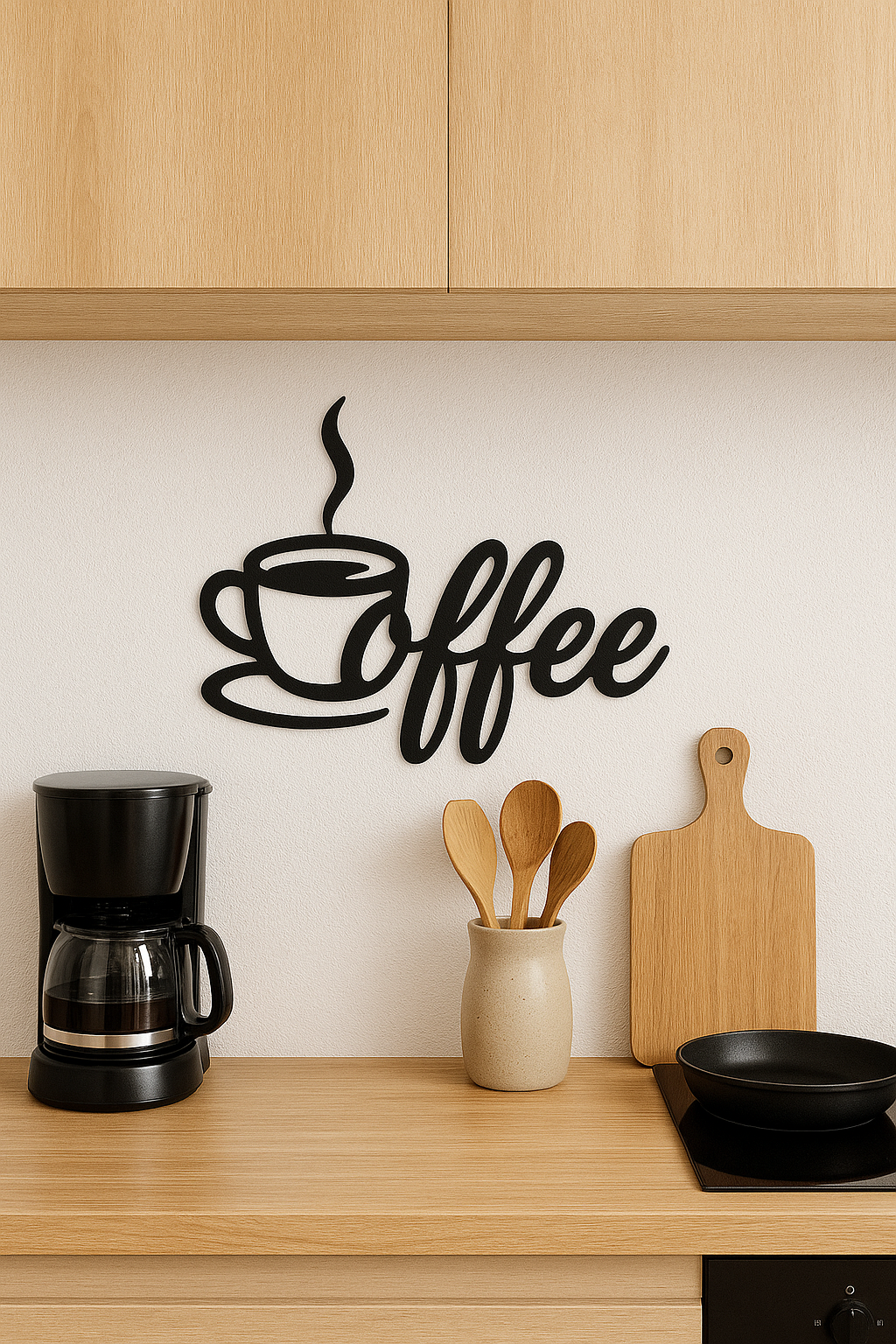 Coffeesigns - Wanddeko aus Metall mit Coffeemotiv