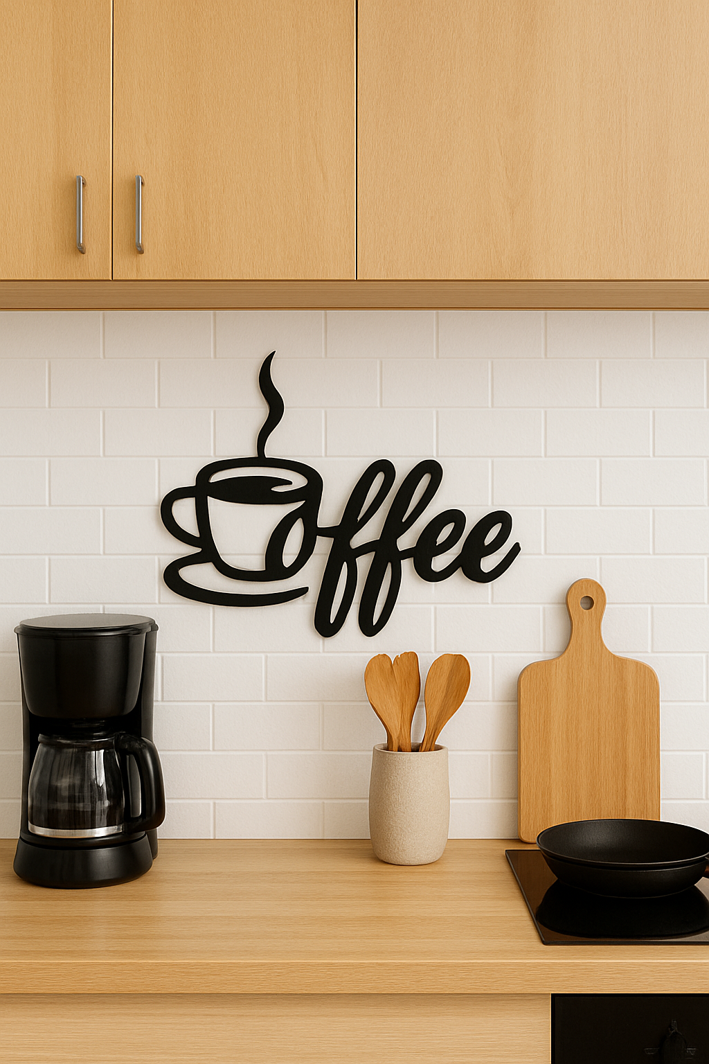Coffeesigns - Wanddeko aus Metall mit Coffeemotiv