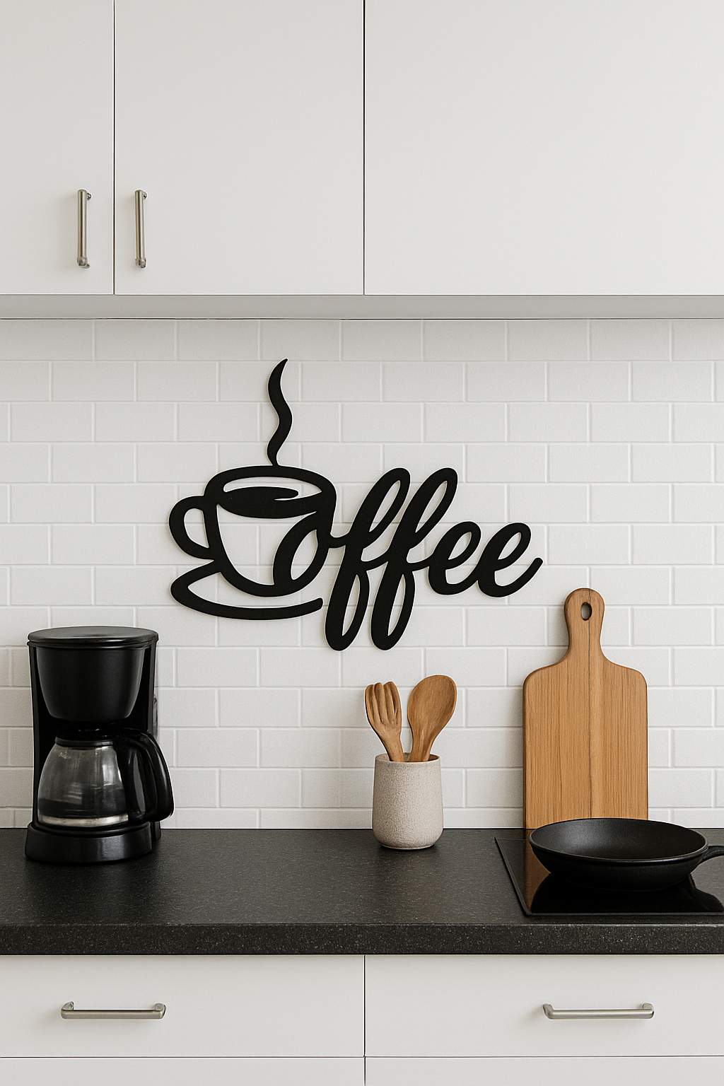 Coffeesigns - Wanddeko aus Metall mit Coffeemotiv