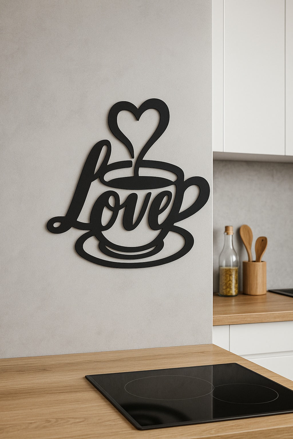 Coffeesigns - Wanddeko aus Metall mit Lovemotiv