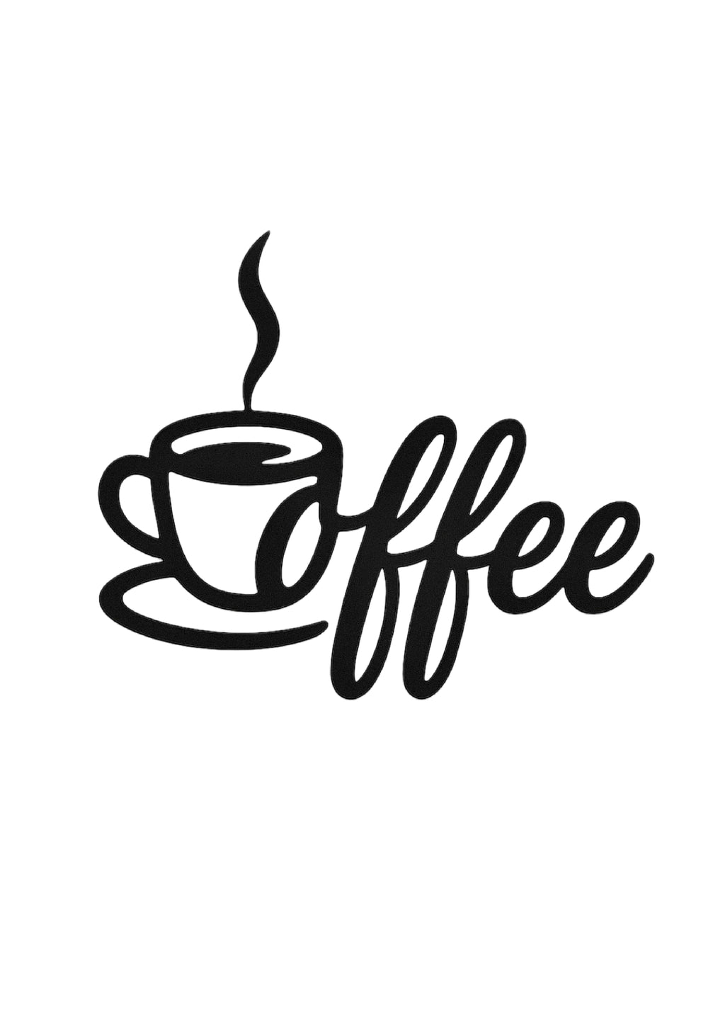 Coffeesigns - Wanddeko aus Metall mit Coffeemotiv